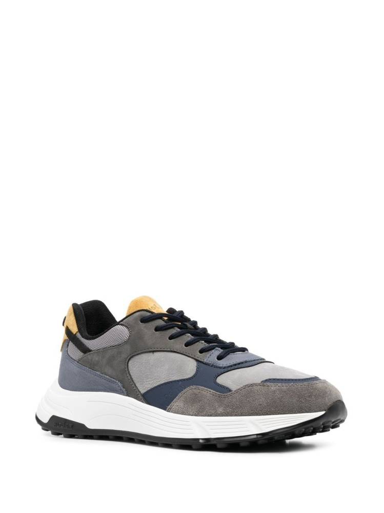 suede panelled sneakers